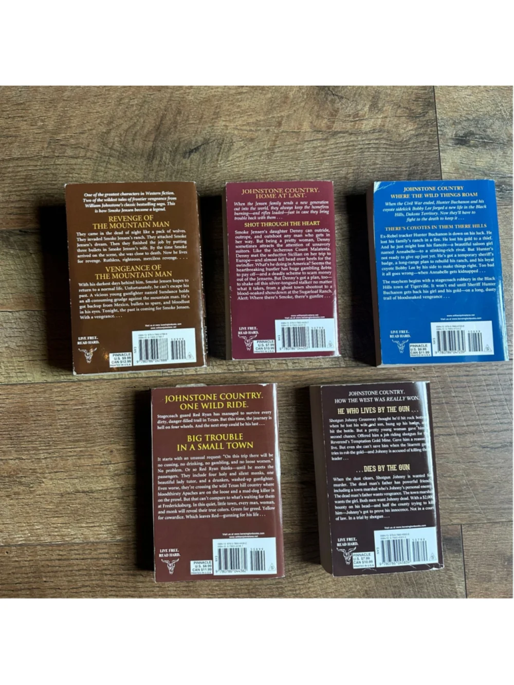 William W. Johnstone Western Paperback Book Collection - 5 Books